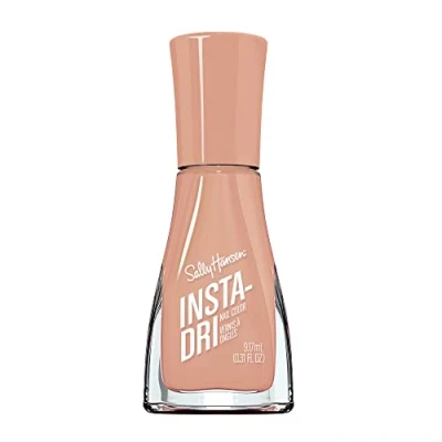 Image de Sally Hansen Vernis à ongles Insta Dri, formule 3 en 1, base, couleur et top coat, sèche rapidement, pinceau de précision, 138 instantané café