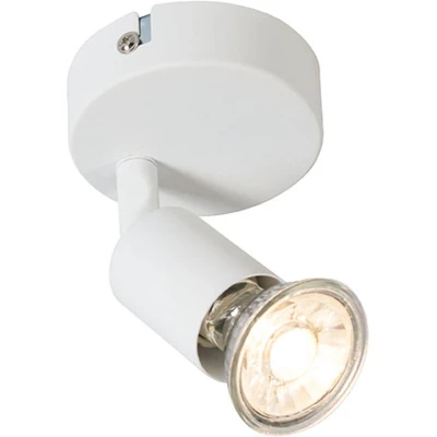 Afbeelding van QAZQA jeany Moderne Plafondspot Spotje Opbouwspot 1 lichts L 80 mm Wit Woonkamer Slaapkamer Keuken
