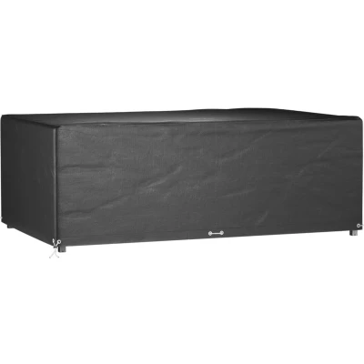 Afbeelding van Tuinmeubelhoes met 12 oogjes rechthoekig 213x132x75 cm