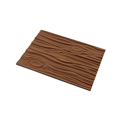 Afbeelding van silikomart 23.057.77.0065 Decoratietapijt Magic Wood, siliconen, bruin, 25 x 18,5 0,6 cm
