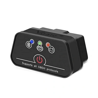 Afbeelding van vgate OBD Bluetooth, icar 2 BLE4.0 OBD2 Adapter Diagnostisch Gereedschap Autocodelezer voor iOS, Android en Windows (zwart)