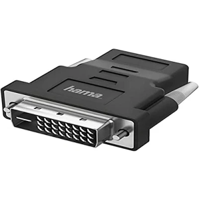 Afbeelding van Hama DVI naar HDMI (DVI), Data + Video Adapter, Zwart