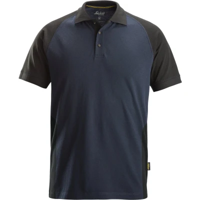 Afbeelding van Snickers 2750 Tweekleurig Polo Shirt Donker Blauw/Zwart
