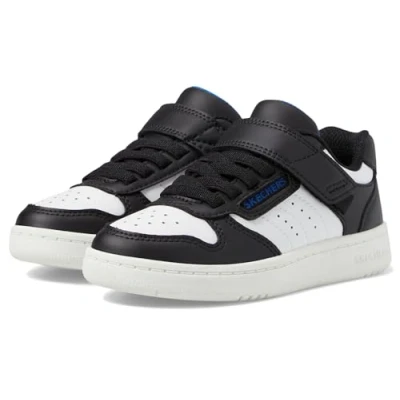 Afbeelding van Skechers Quick Street Sneakers laag Black synthetic white blue trim voor kinderen, Maat: 27, Kunststof