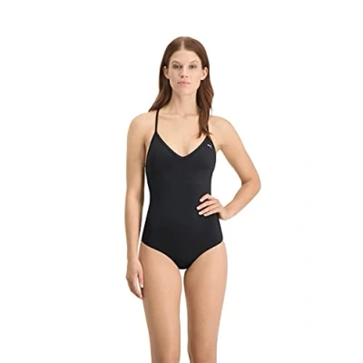 Image de Maillot de bainÃ  bretelles croisÃ©es et encolure en V pour femme PUMA Swim