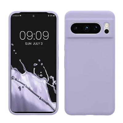 Afbeelding van kwmobile telefoonhoesje geschikt voor Google Pixel 8 Pro Hoesje met siliconen coating Smartphone case in lavendel