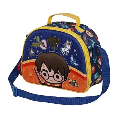 Afbeelding van Harry Potter 3D lunchtas, Oranje, één maat, lunchtas met patch, patch