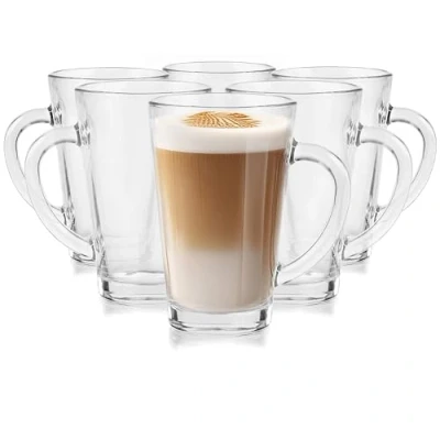 Image de Glasmark Krosno Verre A Eau Ensemble De 6 Verres À Café Thé Cappuccino 300Ml