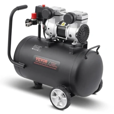 Image de VEVOR Compresseur d&#039;Air Compact Portable Sans Huile Réservoir 30 L 90 PSI 650 W