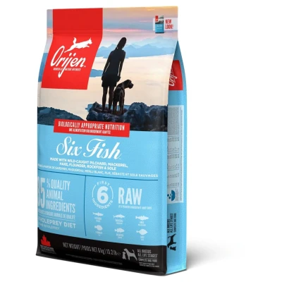Afbeelding van Orijen Whole Prey Six Fish Dog Sardines&amp;Makreel Hondenvoer 6 kg