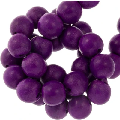 Afbeelding van Houten Kralen Intense Look (10 mm) Dewberry (86 stuks)