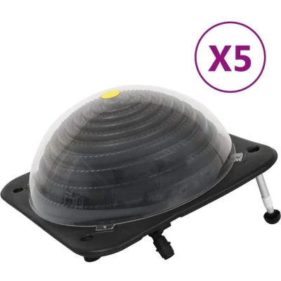 Afbeelding van Solarverwarmingen voor zwembad 5 st 75x75x36 cm HDPE aluminium
