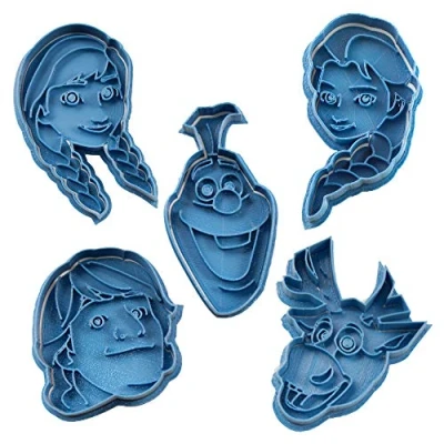 Afbeelding van Cuticuter Frozen uitsteekvormen van kunststof, blauw, 16 x 14 1,5 cm, 5 stuks