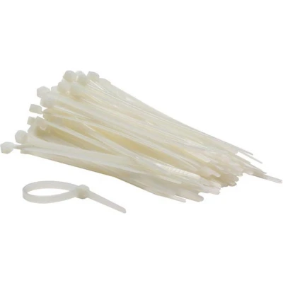 Afbeelding van Set met nylon kabelbinders 4.6 x 120 mm wit (100 st.) Velleman