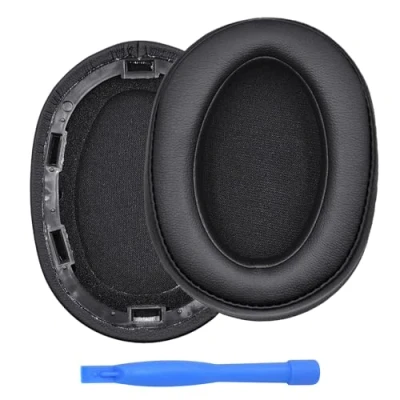 Afbeelding van MMOBIEL Oorkussens voor Sony WH H900N / MDR 100ABN Noise Cancelling Hoofdtelefoon Memory Foam en Protein PU Koptelefoon Isolation Earpads
