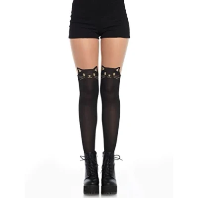 Afbeelding van Zwarte kat panty