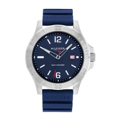Afbeelding van Tommy Hilfiger Ryan 1791991 Horloge Siliconen Blauw Ø 46 mm