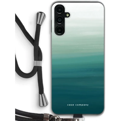 Afbeelding van Case Company® hoesje met Koord geschikt voor Samsung Galaxy A14 Ocean Telefoonhoesje Zwart Bescherming aan alle Kanten en Over de Schermrand