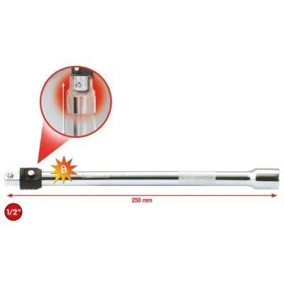 Afbeelding van KS Tools, Dopsleutel + dopmoer, 1/2&quot; CHROMEplus verlenging