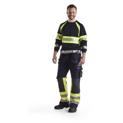 Afbeelding van Blaklader Multinorm werkbroek 1479 1514 Marine/High Vis Geel C54