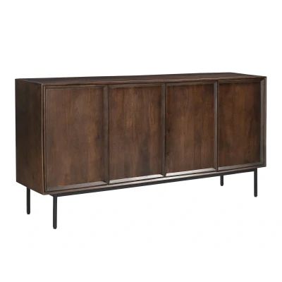Afbeelding van Livingfurn Dressoir Ravenstein Mango Bruin 180cm