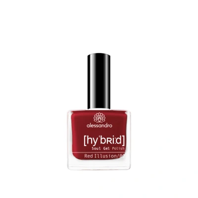 Afbeelding van Alessandro Hybrid Soul Gel Polish 123 Red Illusion 8 ml