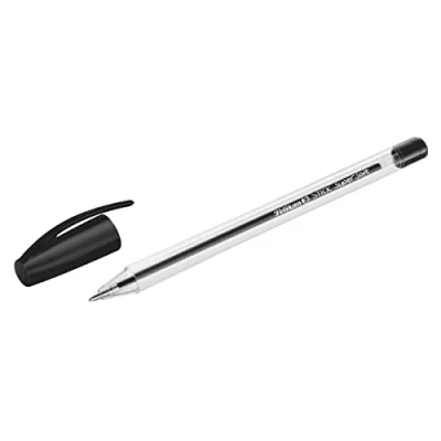 Afbeelding van Pelikan 601450 Super Soft Stick balpen met ergonomische driehoekige handgreep, zwart, 50 stuks