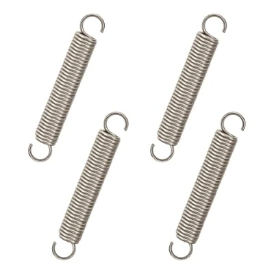 Afbeelding van GUNGY Trekveren 70 mm trekveer dubbele haak roestvrij staal draaddiameter 1,6 buitendiameter 10 schot 8 kg 4 stuks