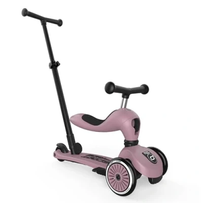 Afbeelding van Scoot and ride 2 in 1 loopfiets en step push go wildberry