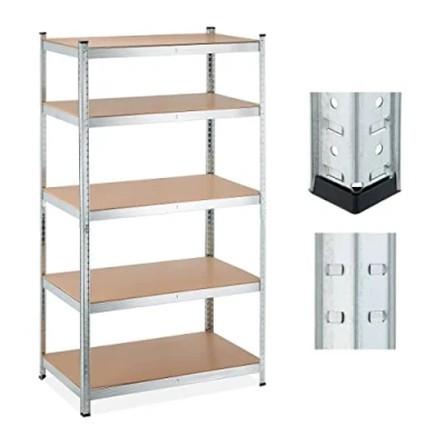 Afbeelding van Relaxdays stellingkast staal opbergrek garage stellingrek schuur voorraadkast kelder