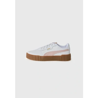 Afbeelding van Puma Carina 3.0 Sneakers laag, Dames, Maat: 41, White/mauve mist Leer en imitatieleer