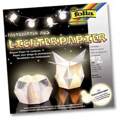 Afbeelding van Lantaarnpapier Wit, 30x30cm
