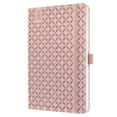 Afbeelding van Weekagenda Flair A5 2025 (NL/FR/EN/DU) Pearl Rose Hardcover