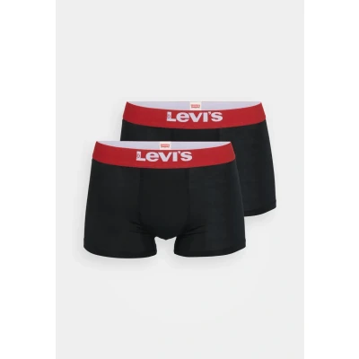 Afbeelding van Levi&#039;s MEN Basic Trunk 2 PACK Boxerbriefs, Heren, Maat: Small, Black/red