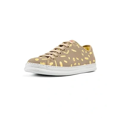 Afbeelding van Camper Runner FOUR Sneakers laag, Heren, Maat: 39, Beige Leer