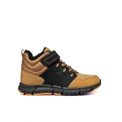 Afbeelding van Geox Flexyper BOY ABX Snowboots voor kinderen, Maat: 38, Black/dark yellow Leer en imitatieleer