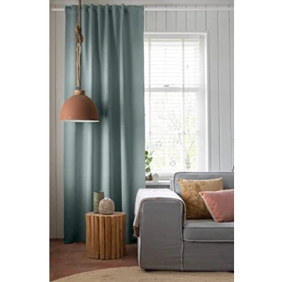 Afbeelding van Elbersdrucke Midnight 03 Mint gordijn met verborgen lussen, polyester, 255 x 140 cm