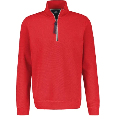 Afbeelding van Lerros Trui Effen Sweatpak 24d4402 338 Urban Red Mannen Maat L