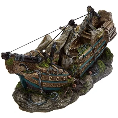 Afbeelding van Nobby aqua deco scheepswrak 44,5 x 16 20 cm