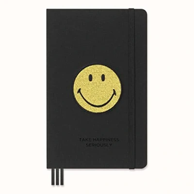 Image de Agenda civil Moleskine Smiley Grand Format Noir
