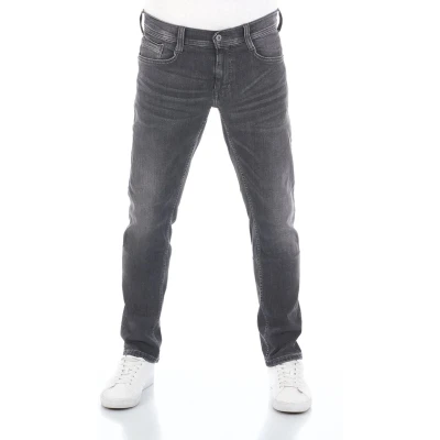 Afbeelding van Mustang Heren Jeans Broeken Oregon tapered Fit Zwart Volwassenen Denim Jeansbroek