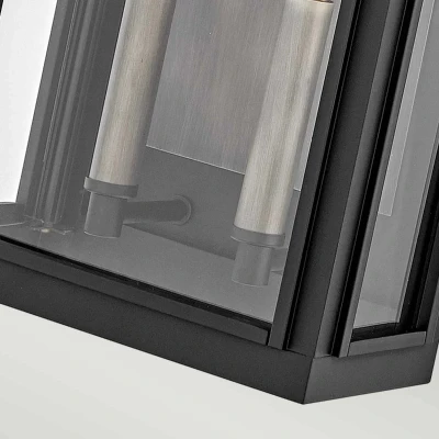 Afbeelding van Buitenwandlamp Sag Harbour, 2 lamps zwart