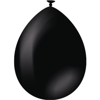 Afbeelding van Zwarte Ballonnen 30cm 10 stuks