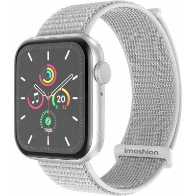 Afbeelding van imoshion Nylon⁺ bandje voor de Apple Watch Series 1 t/m 10 / SE Ultra (2) (44/45/46/49 mm) Seashell