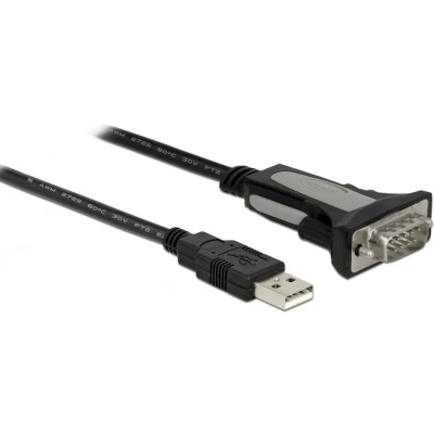 Afbeelding van USB A (m) naar 9 pins SUB D met schroeven seriële RS232 adapter / FTDI chip 3 meter