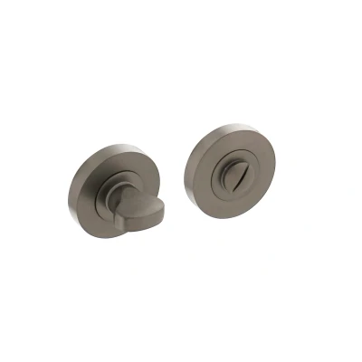Afbeelding van Intersteel Toiletgarnituur antraciet grijs Ø52x10 mm
