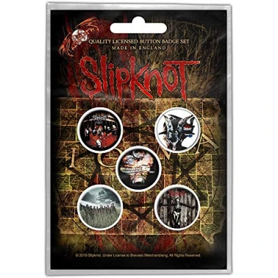 Afbeelding van Slipknot Albums Badge/button Set van 5 Multicolours