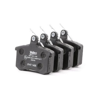 Afbeelding van VALEO 301125 Remblokkenset FIRST Achteras Excl. slijtage waarschuwingscontact Zonder anti kreukplaat AUDI: A4 B5 Saloon, Avant, 80 B3