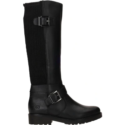 Afbeelding van Remonte Cowboy/Bikerlaarzen, Dames, Maat: 43, schwarz Leer en textiel