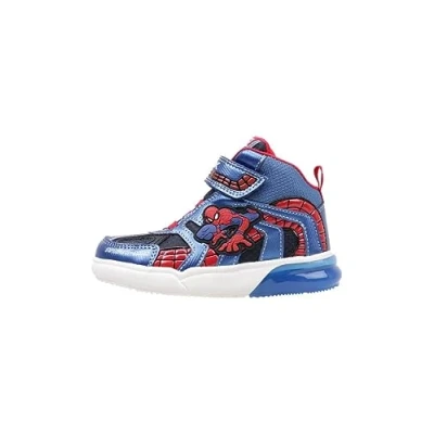 Afbeelding van Geox Marvel Spiderman Grayjay BOY Sneakers hoog voor kinderen, Maat: 32, Navy/royal Imitatieleer/ textiel